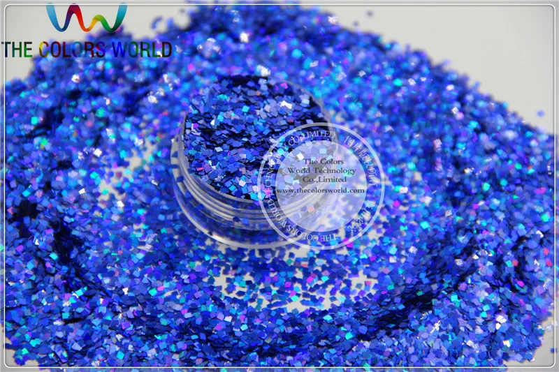 Фоторазмер 2 мм Лазерная голографическая ярко синяя цветная блестящая пайетка
