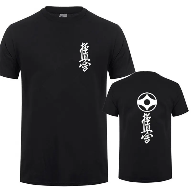 2019 Новая модная летняя футболка аниме Kyokushin каратэ мужские футболки Япония для