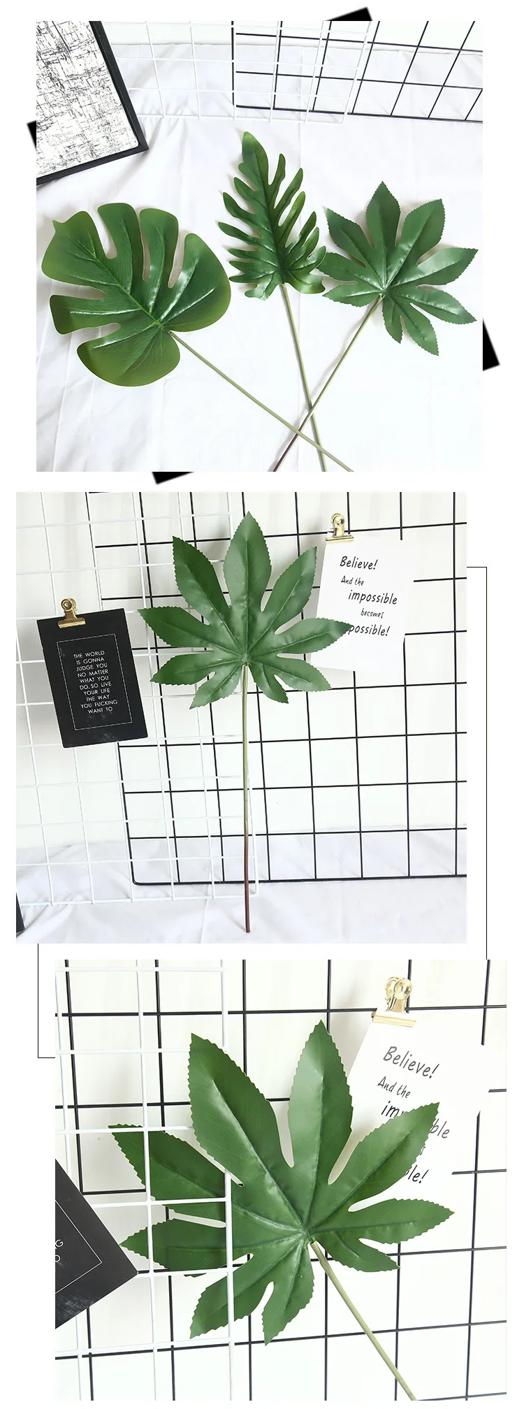 DIY Черепаха лист зеленое растение имитация искусственного растения папоротник лист шелк поддельный лист растение для украшения дома