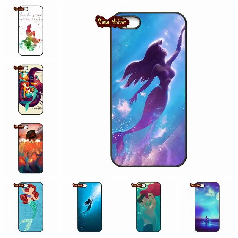 Татуировки Русалочка Ариэль чехол для телефона iPhone X 4 4S 5 5C SE 6 S 7 8 плюс Galaxy J5 J3 A5 A3