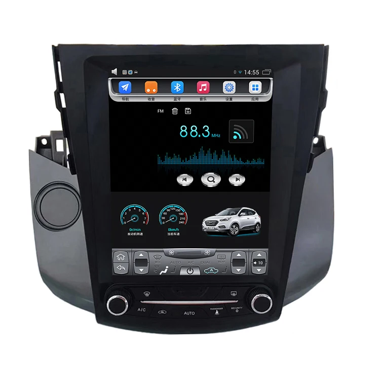 2009-2013 RAV4 10,4 дюймов Tesla вертикальный сенсорный экран Android автомобильный gps-навигатор с мультимедийным видео Bluetooth Wifi