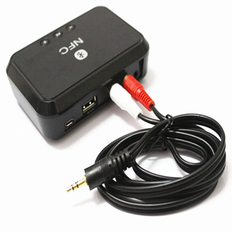 Стереоаудиоприемник NFC Bluetooth Портативный беспроводной Bluetooth-адаптер с выходом 3 5