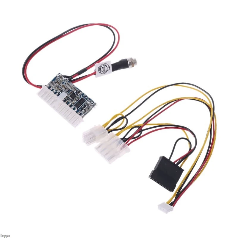 DC 12V 160 Вт 24-контактный ATX выключатель БП авто мини ITX Питание Модуль Кабель челнока