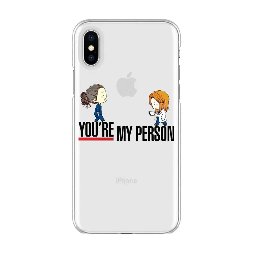 TPU Quadro Анатомия ты мой человек мягкий чехол ТПУ чехол для телефона для iPhone Max XR XS X10 BFF Мередит для iPhone 5 6 7 8 плюс - Цвет: TPU