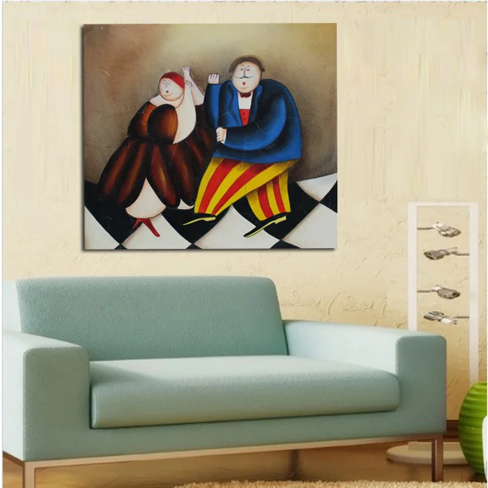 Новый дизайн ручная роспись декоративное искусство Масляные картины на холсте