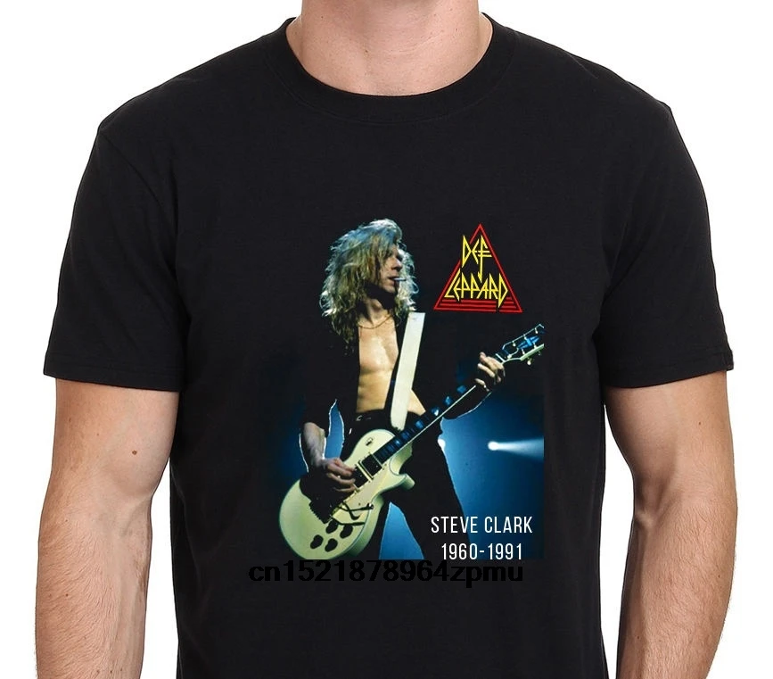 Мужская футболка Steve CLK Def Leppard Guitarist Legend летние модные футболки с короткими