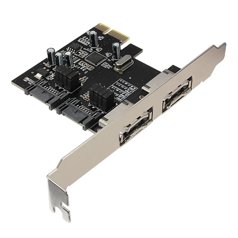 PCI E к SATA3 SATA3.0 6 PCIE eSATA SATA III Плата расширения Express адаптер оптовая продажа|pci-e express|sata