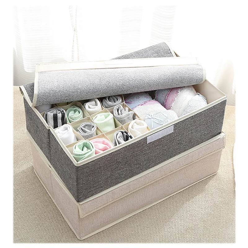 Высококачественная моющаяся коробка для хранения нижнего белья из 17 хлопка