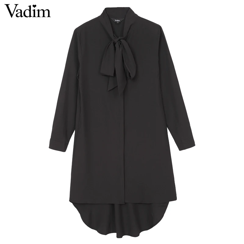 Женское платье с галстуком-бабочкой Vadim летнее Повседневное длинным рукавом и