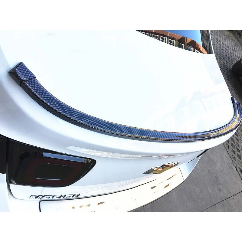 Lsrtw2017 5D углеродное волокно резиновый автомобильный спойлер для chevrolet sail cruze malibu ford focus fiesta mondeo cadillac ats cts