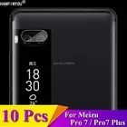 10 шт.лот для Meizu Pro 7  Pro7 7 + Plus защитный чехол для объектива задней камеры защитная пленка из мягкого закаленного стекла