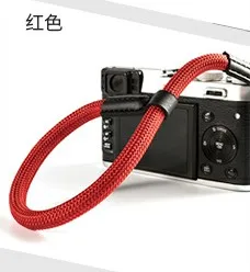 Red Ручной работы нейлон цифровая камера наручный ремешок ручка Паракорд плетеный браслет для sony A7 A6500 A6300 A7 II A7III A6000 A5100 - Цвет: Red
