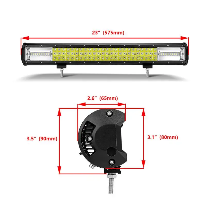 Oslamp 1" 16" 2" 23" 3-РЯД светодиодный светильник бар Offroad светодиодный бар комбинированный луч светодиодный рабочий светильник бар для грузовых автомобилей SUV ATV 4x4 4WD 12v 24v 6000K