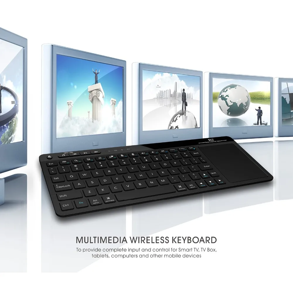 2016 Новинка Русский Английский Rii Мини K18 ultra slim 2.4 г мультимедиа Беспроводной