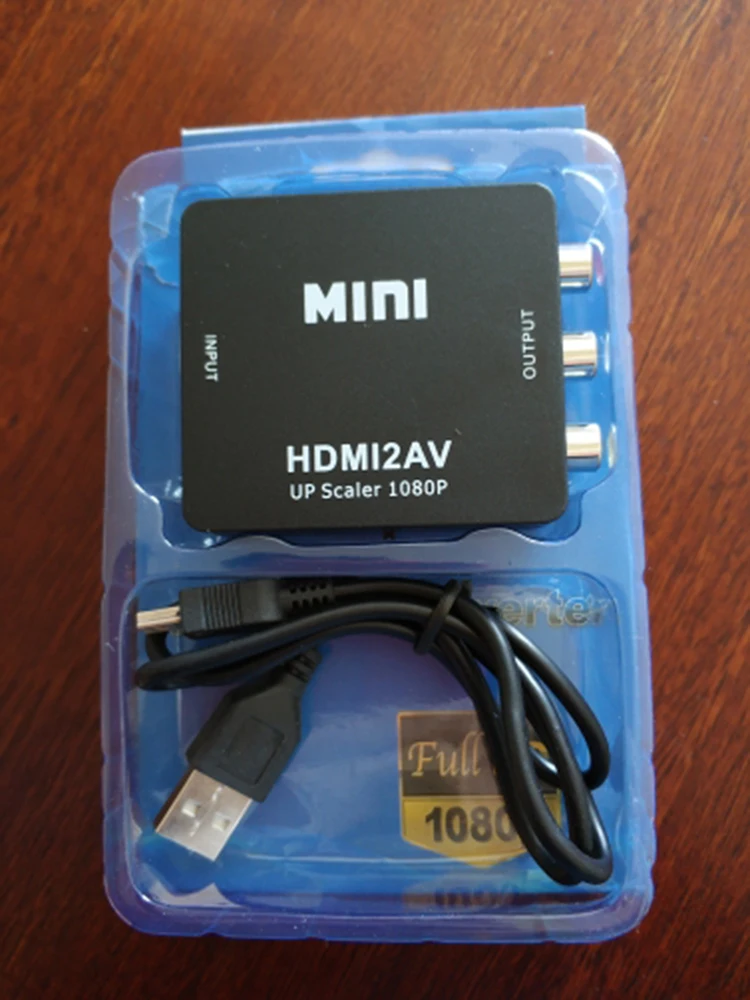 HDMI2av к AV адаптер Делителя Частоты HD видео конвертер коробка HDMI к RCA av к vga AV/CVSB L/R видео 1080P av2hdmi