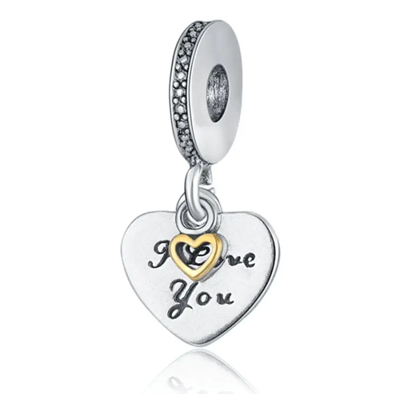 Модные подвески из сплава с двойными сердцами для браслетов ожерелий ювелирных