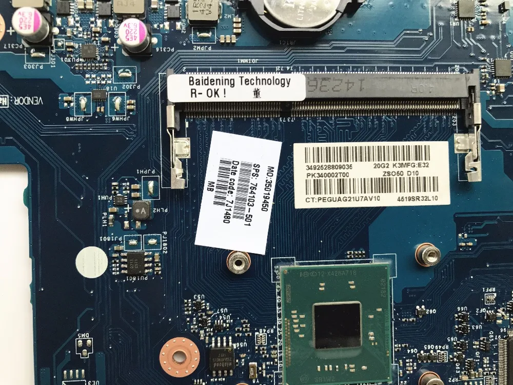 Высококачественная материнская плата для ноутбука совместимая с HP Pavilion 15-R ZS050