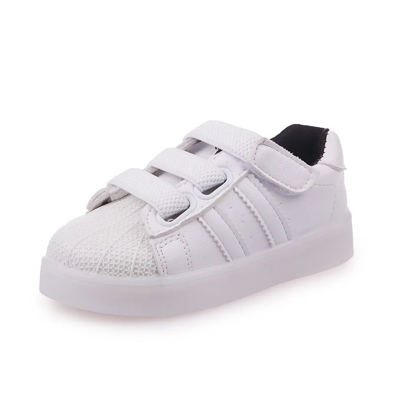 2019 Демисезонный загораются обувь детей белые туфли светодиодный кроссовки