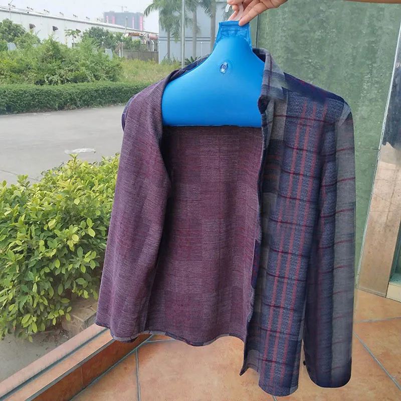 5 Pcs PVC Inflatable Clothes Hanger Rack Foldable Non Slip Travel Portable Coat Hangers TB Sale | Дом и сад