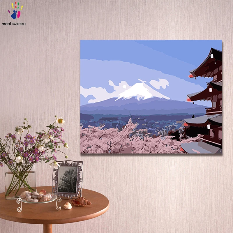 DIY окраска по номерам природных scenerypaintings по номерам с комплекты 40x50 защелка