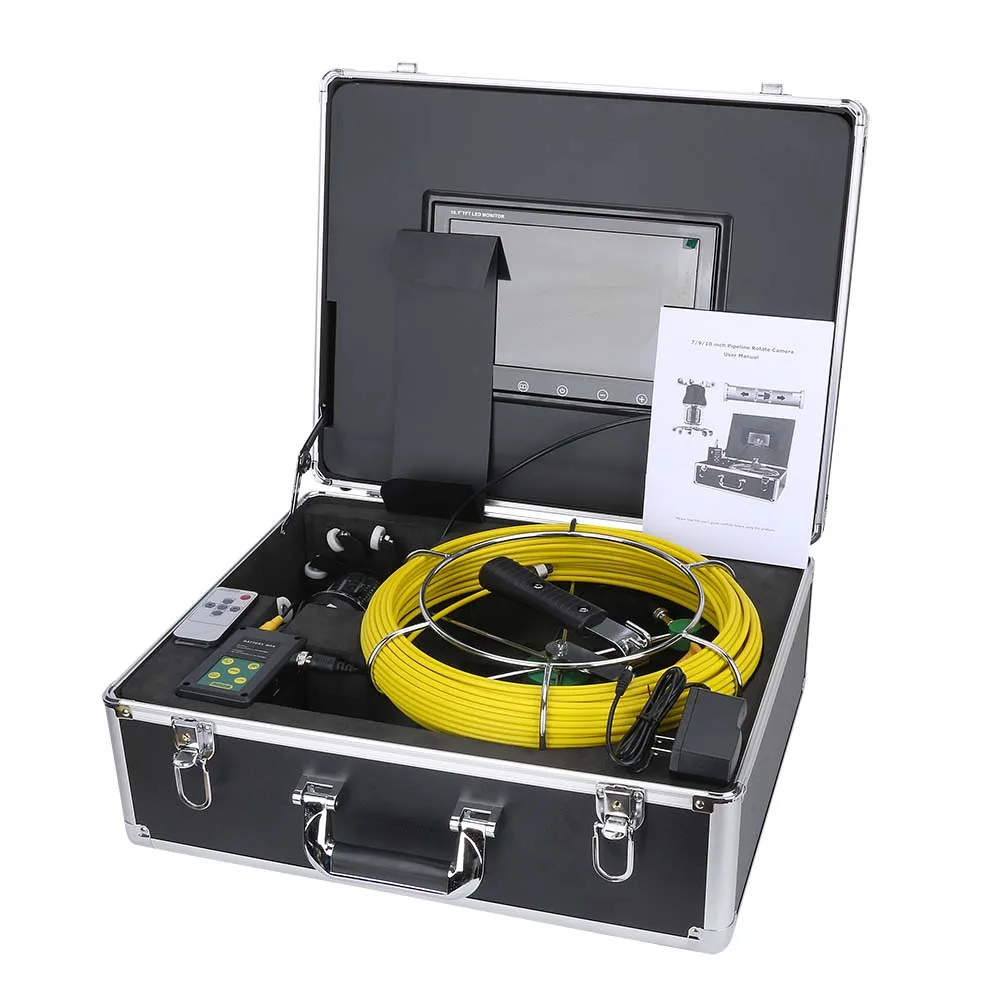 10 inch WiFi Wireless Pipe Inspection Video Camera Drain Sewer Pipeline Industrial Endoscope IP68 360 Degree Rotating | Безопасность и