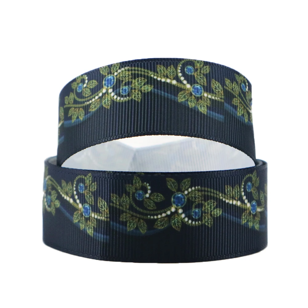 1065272001 David accessories " 25 мм Цветок Полиэстеровая корсажная лента 10yds, материалы для ручных поделок, упаковка для свадебного подарка, 10Yc3955 - Цвет: 1065272001