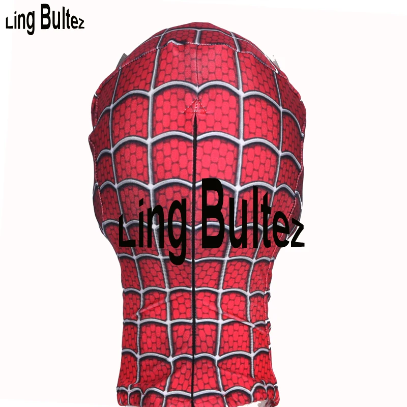 Ling Bultez, высокое качество, 3D принт, Raimi, Человек-паук, маска, серебряное зеркало, линзы, Человек-паук, маска для лица, супер герой, спандекс, маска для лица