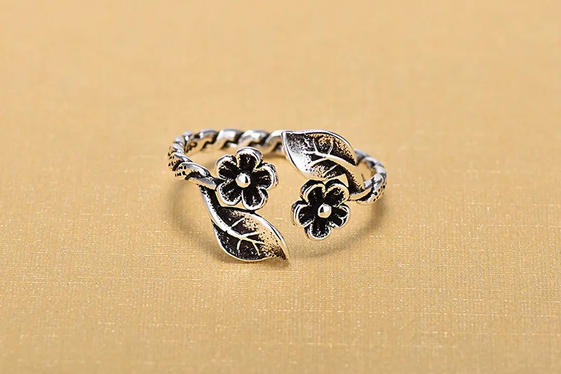 Женские открытые кольца из стерлингового серебра 925 пробы оригинальные ручной