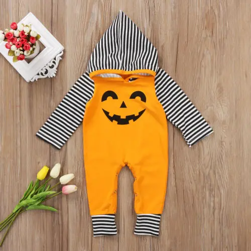 Emmababy новый милый подарок на Хэллоуин для новорожденных с капюшоном длинным