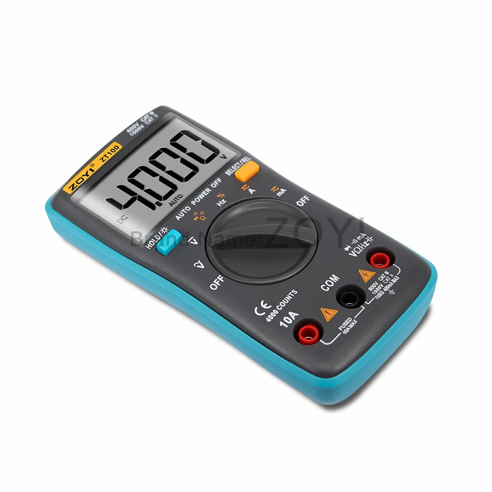 ZOYI ZT100 Automatic Range Digital Multimeter Capacitance Current Resistance | Инструменты