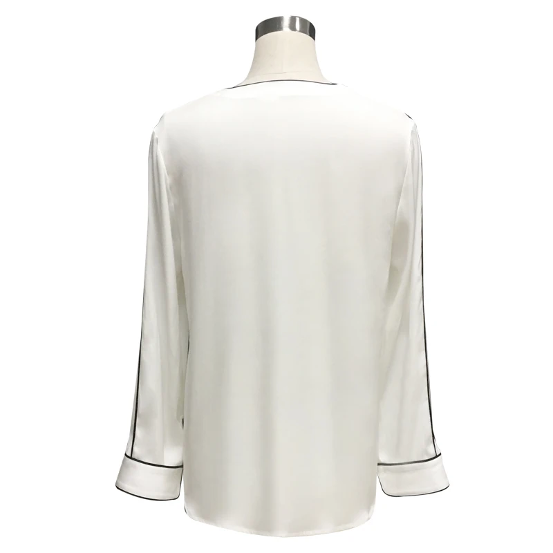 Весенняя Новая модная свободная шелковая рубашка с длинными рукавами Европа и