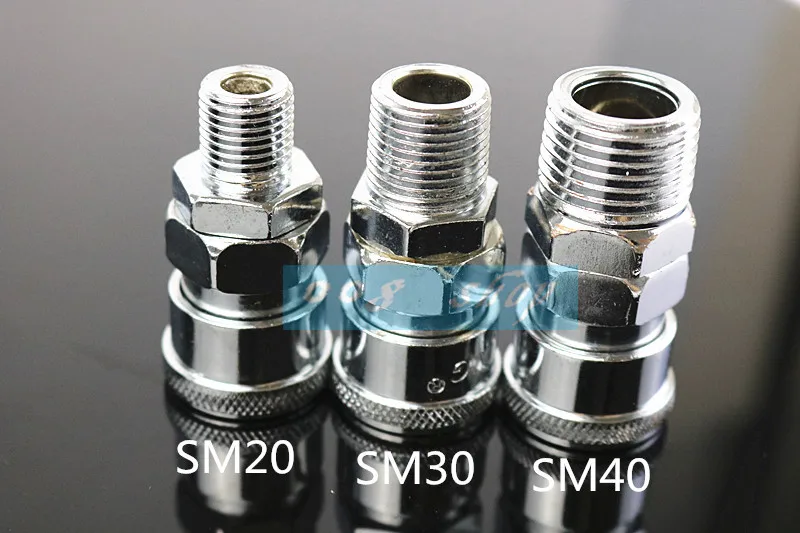 SM30 3/8 дюймов SM гнездо с наружной резьбой быстроразъемные соединения сцепное