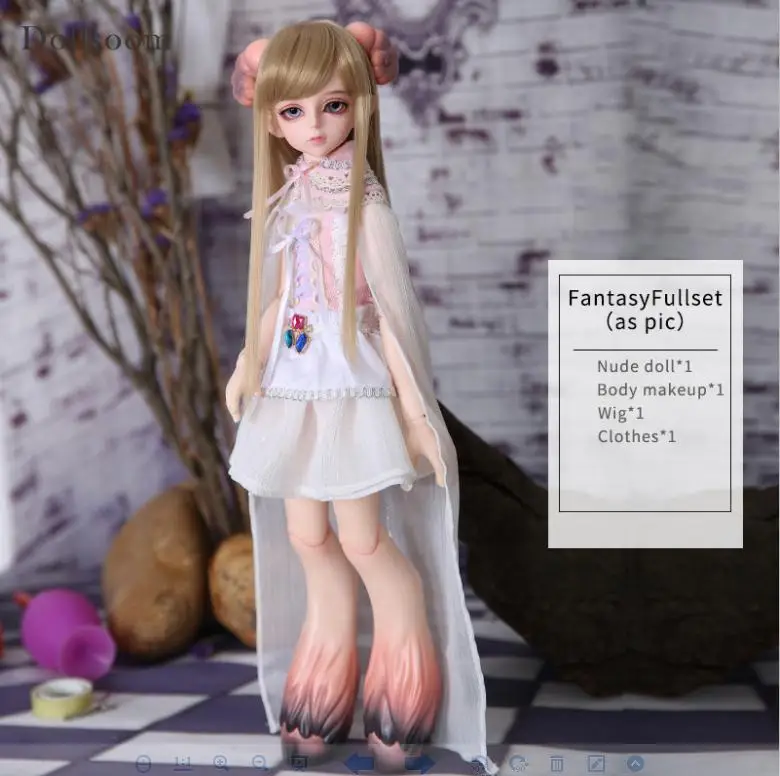 Fullset fantasy Goss Thera BJD SD кукла 1/4 модель тела Девочки Мальчики тело Игрушки для девочек День рождения Рождество Лучшие подарки - Цвет: Fullset fantasy