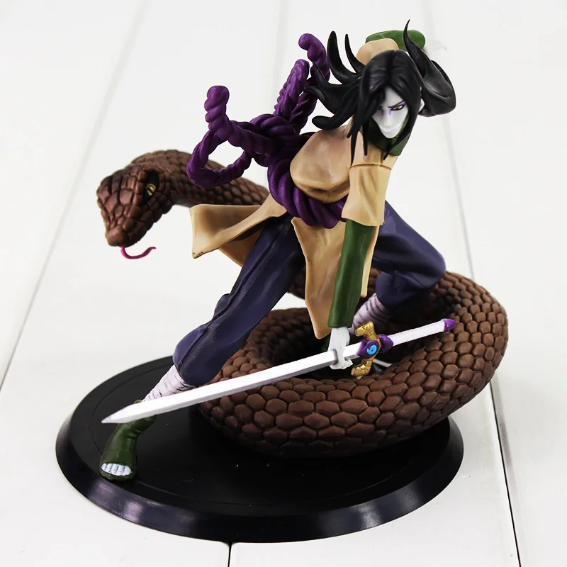 14 см Naruto Shippuden Orochimaru змеиная фигурка игрушка крутая Orochimaru с режущей травой мечом Модель Кукла для коллекции