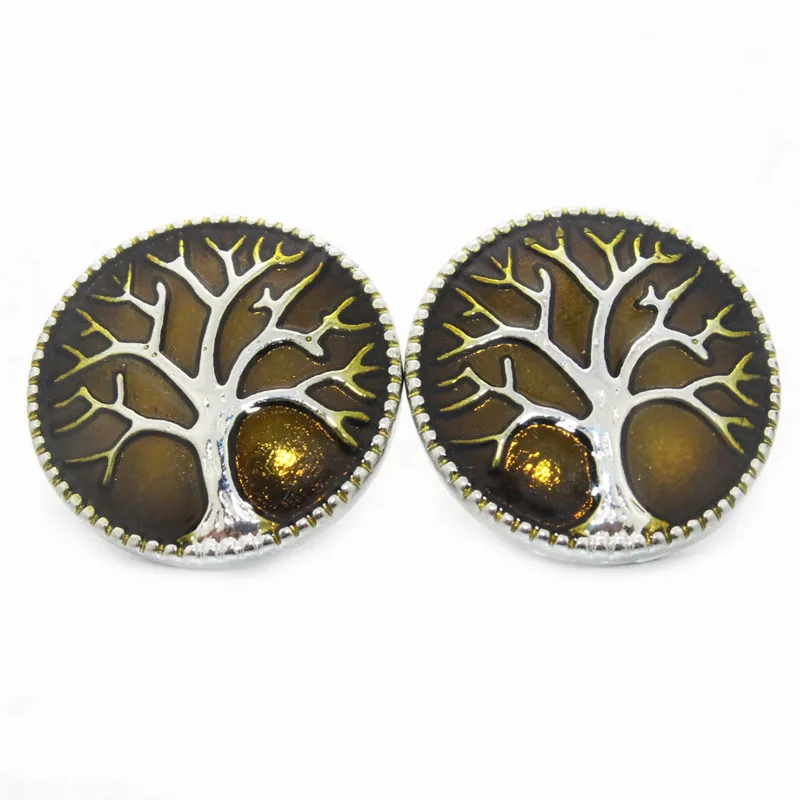 Boom Life tree of Pattern Charms 18mm bohemian Snap Button For DIY Bracelet Snaps Jewelry 010214 | Украшения и аксессуары
