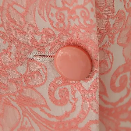 

Spring and autumn new women's long-sleeved small suit jacket single-breasted jacquard slim short paragraph wild suit TB190227