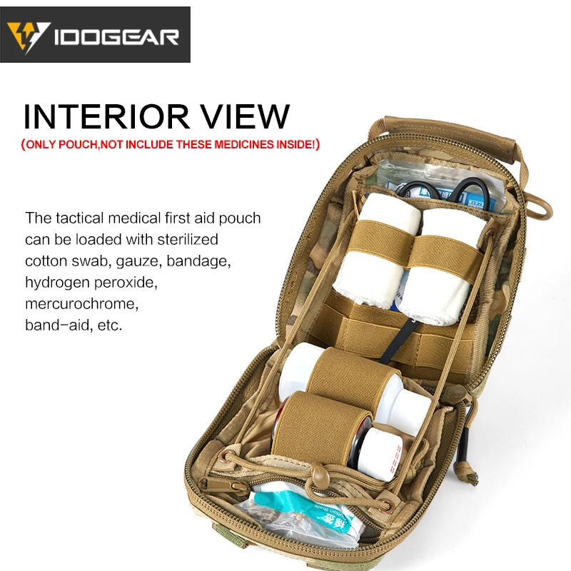 IDOGEAR Тактический медицинский мешочек MOLLE для первой помощи EMT Утилита Сумка IFAK
