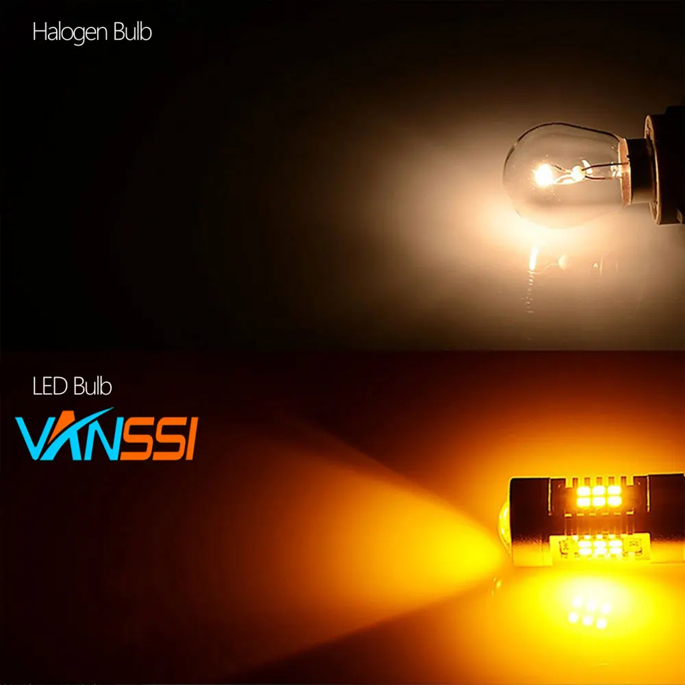 VANSSI 2 шт. супер яркие 1260lm Bau15s 7507 PY21W светодиодный лампы 21 SMD 2835 Chipsets Blinker сигнала