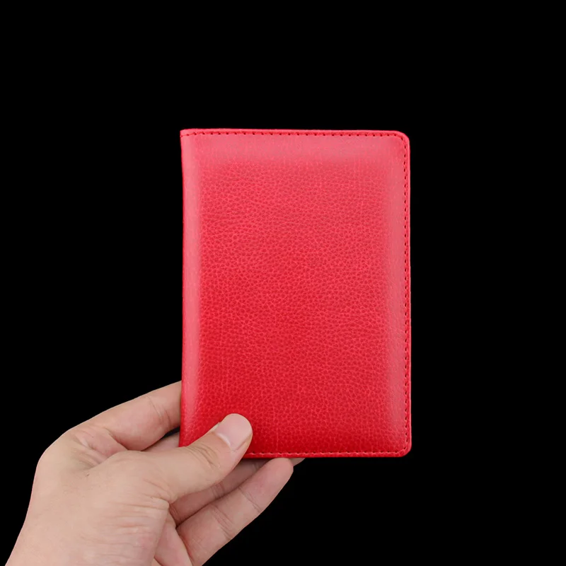 red Хит, Мужская Обложка для паспорта для проездных документов, Женская кредитница для визитных карточек и держатель паспорта для путешествий - Цвет: red