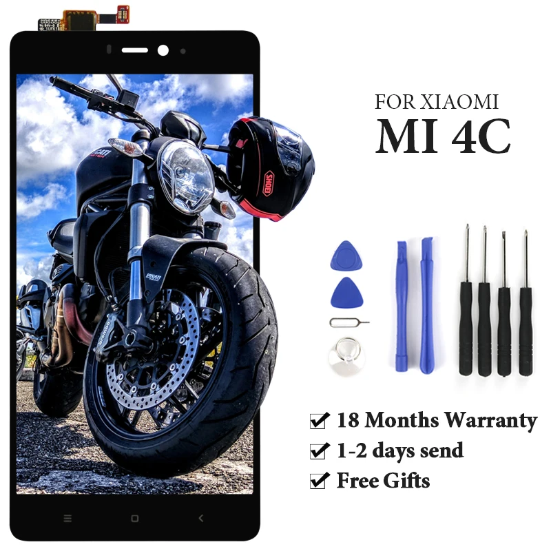 OEM Качество для Xiaomi Mi 4C lcd с сенсорным экраном мобильного телефона дисплей без