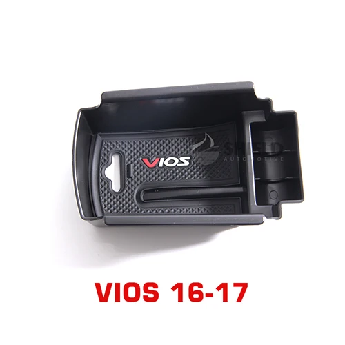 Подходит Camry, Crown Prado RAV4 titanium Vios LC200 центральный ящик для хранения подлокотник центральная консоль чехол автомобильный Органайзер Tidying Box - Название цвета: Vios 16-17