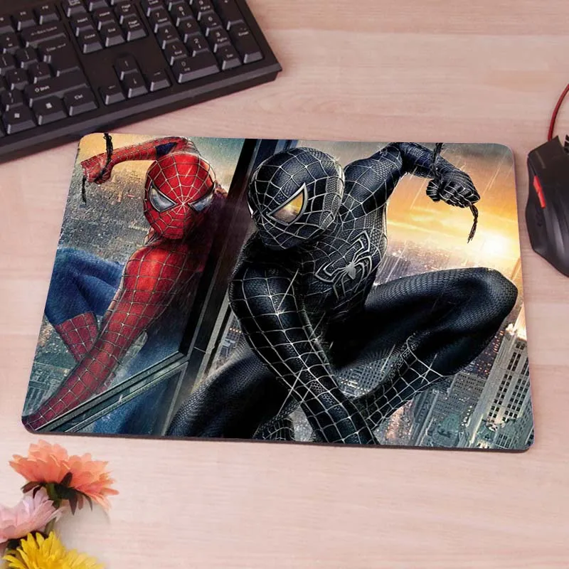 25x29cm MaiYaCa Удивительный Человек-паук Коврик для компьютерной мыши коврик для мыши для украшения рабочего стола Нескользящий Резиновый коврик 220 мм X 180 мм X 2 мм - Цвет: 25x29cm