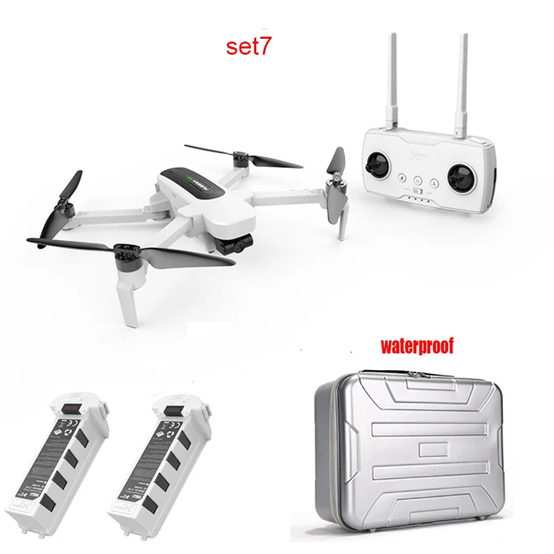 set7 Hubsan H117S Zino gps 5,8 Г 1 км Складная рукоятка с видом от первого лица в формате 4K UHD, Камера 3-осевому гидростабилизатору RC Дрон Квадрокоптер RTF высокое Скорость - Цвет: set7