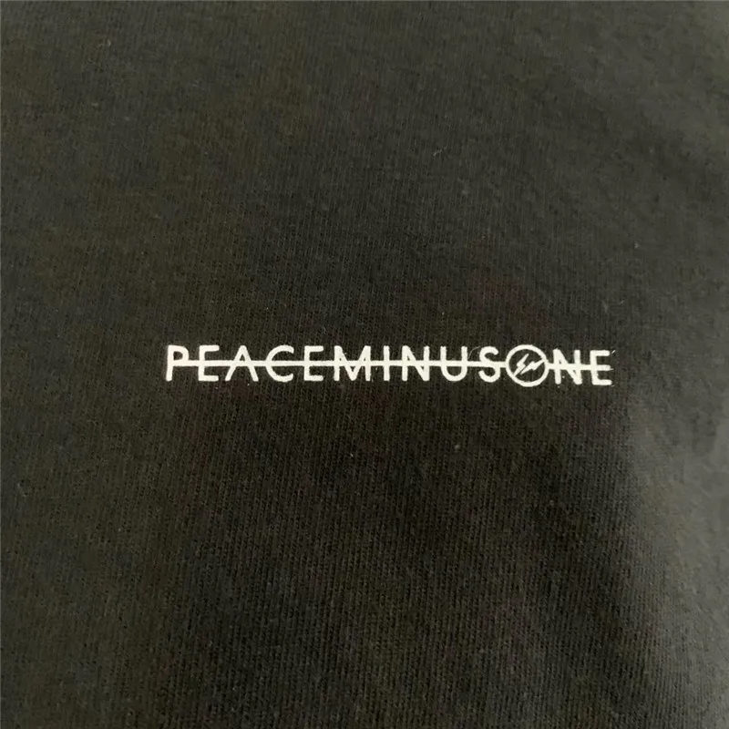19ss Peaceminusone FRAG Мужская футболка с рисунком мужская женская большого