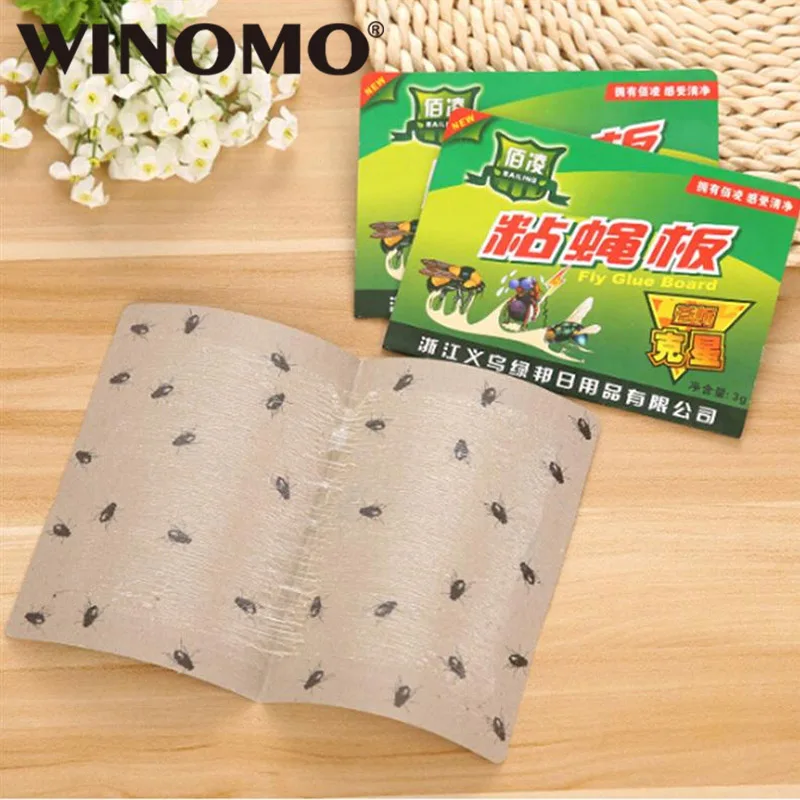 WINOMO 5 шт. клейкие бумажные доски для мух Одноразовые нетоксичные мухи моли