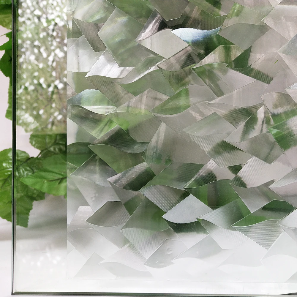 60*200 см декоративные оконные пленки-3D Хрустальные сосульки дизайн окна двери наклейки конфиденциальности-стекло цепляются самоклеющиеся дома