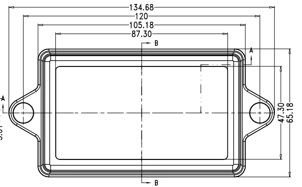 Горячая продажа abs Материал пластиковый электронный корпус (10 шт.) 105*65*40 мм
