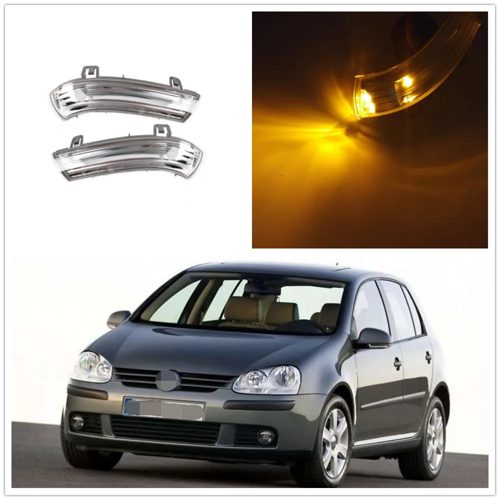 Светодиодный зеркальсветильник для VW Golf 5 A5 MK5 2004 2005 2006 2007 2008 2009 2 шт.|Сигнальная