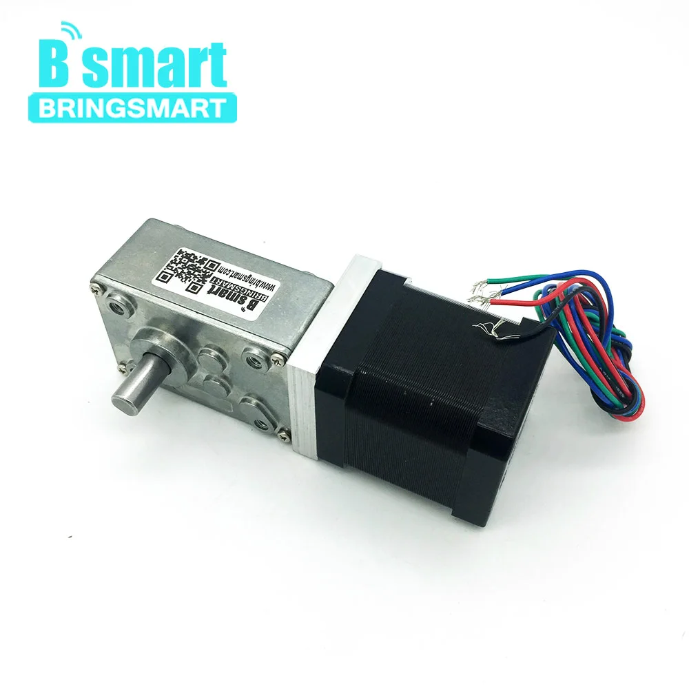 Bringsmart A58SW 42BY червячный мотор редуктор шаговый двигатель постоянного тока 24 в DC 12 В