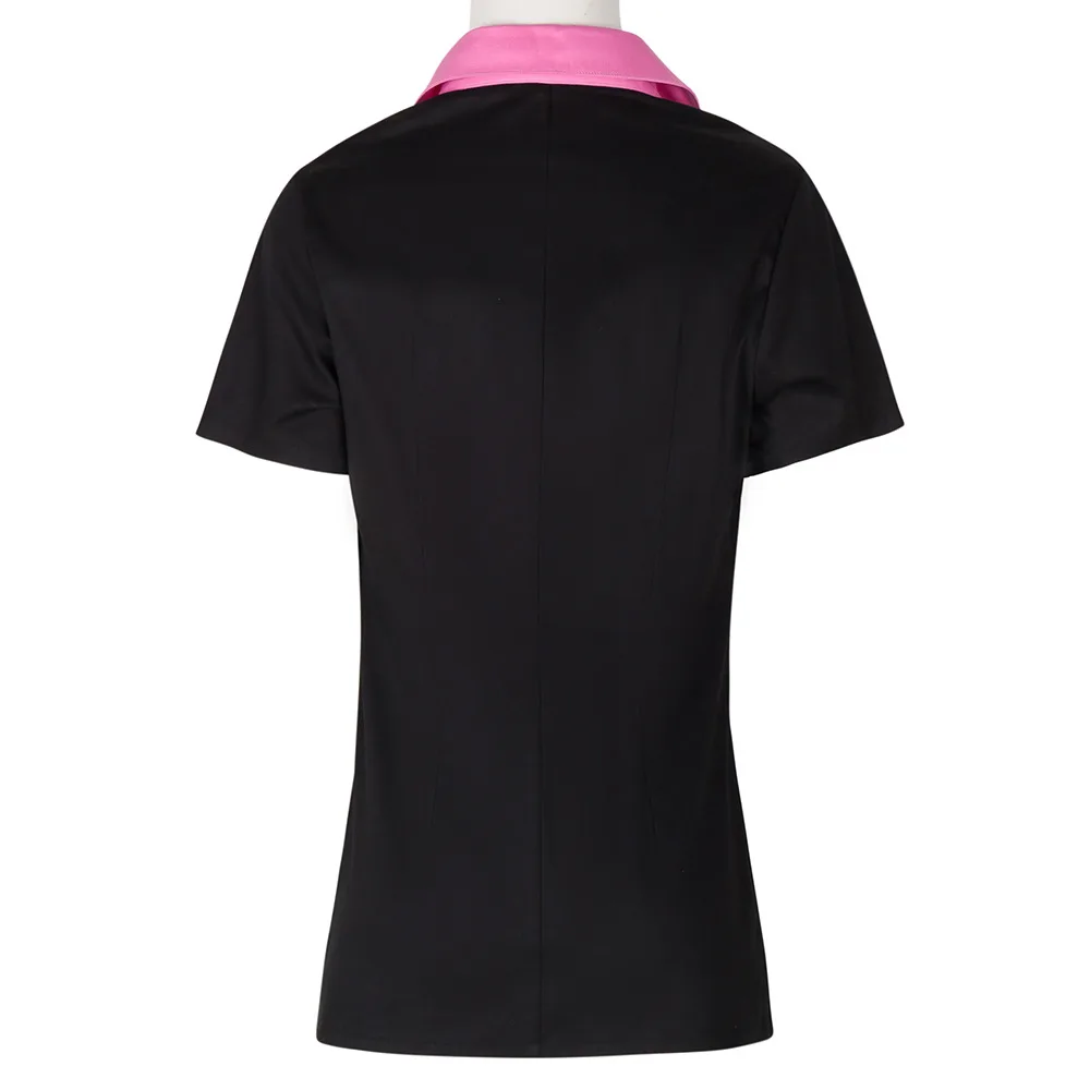 2018 модные Повседневная обувь Для женщин рубашка Turn Подпушка воротник Blusas Femininas